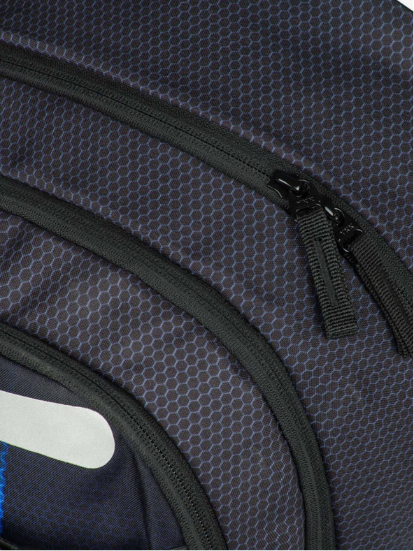 BAAGL  Schwarzes 3er Set Skate Bluelight: Rucksack, Mäppchen, Tasche Baagl