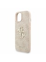 Guess Guess PU 4G Metal Logo Strap Rückseite Hülle für iPhone 15 Rosa
