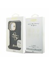Guess Guess PU Grained 4G Logo Stand Camera Frame Rückseite Hülle für iPhone 16 Schwarz