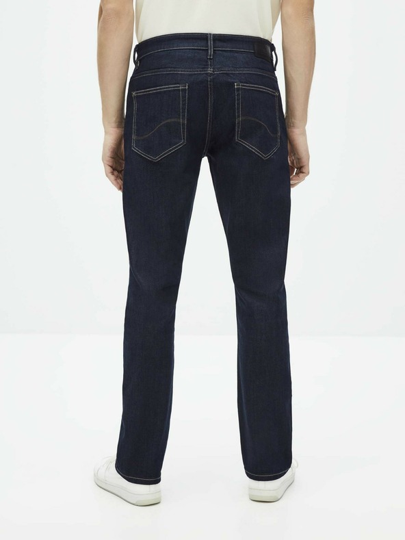 Celio Dunkelblaue Straight Fit Jeans Celio Rolisse