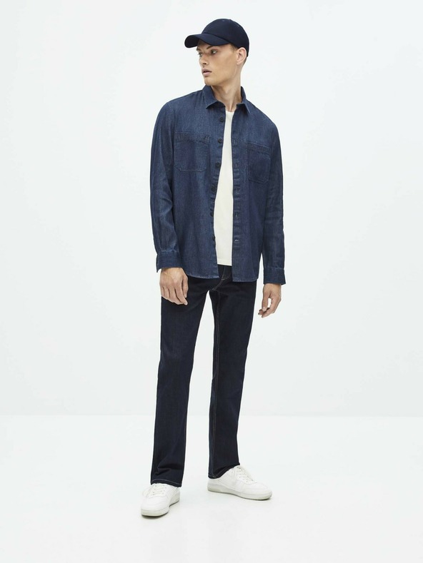Celio Dunkelblaue Straight Fit Jeans Celio Rolisse