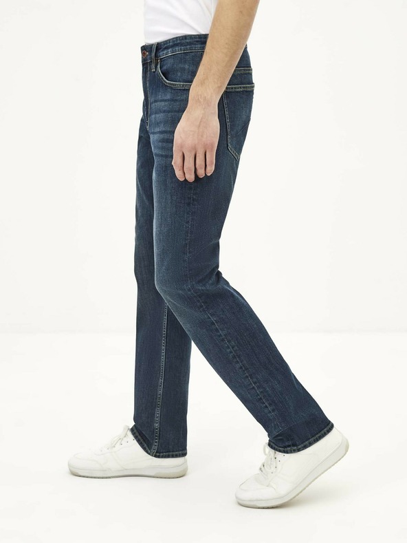 Celio Dunkelblaue Herrenjeans Straight Fit Celio