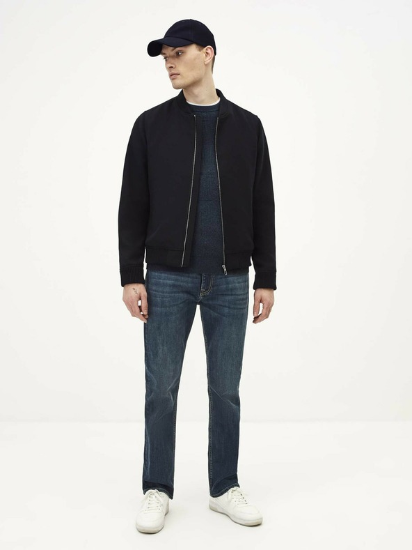 Celio Dunkelblaue Herrenjeans Straight Fit Celio