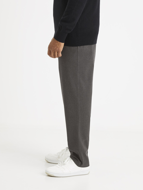 Celio Graue Herren-Cropped-Hose Celio
