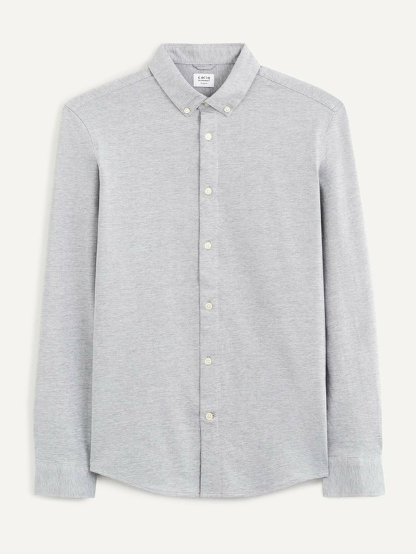 Celio Hellgraues Herren Celio Bapik Hemd