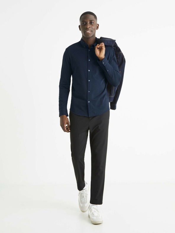 Celio Dunkelblau Herren Celio Bapik Hemd