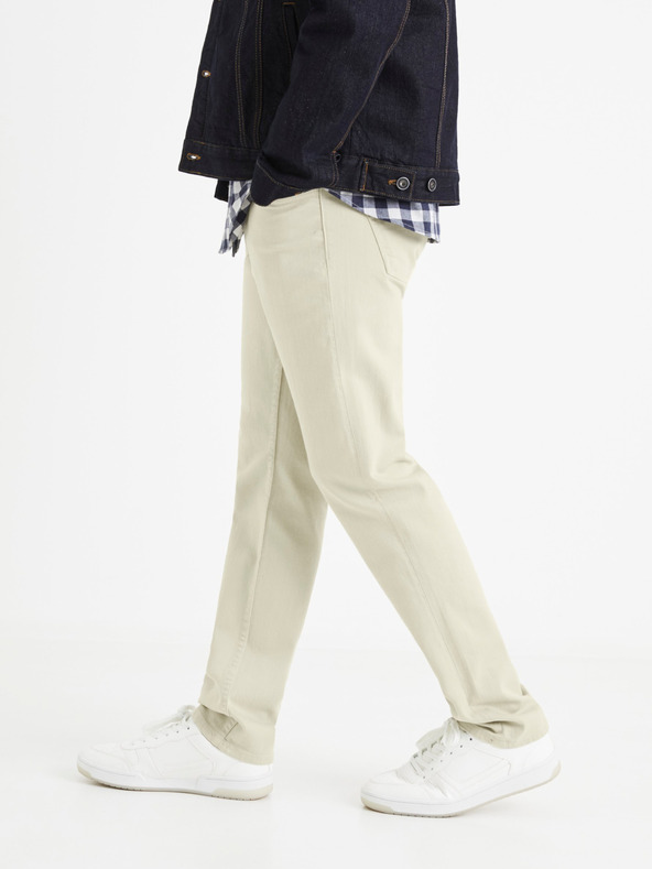 Celio Creme Herrenhose Celio Vopry1