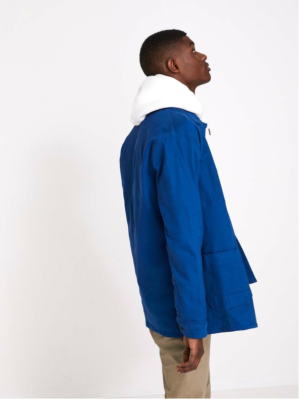 Celio Blaue leichte Herrenjacke mit Taschen Celio Muse