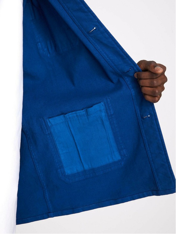 Celio Blaue leichte Herrenjacke mit Taschen Celio Muse