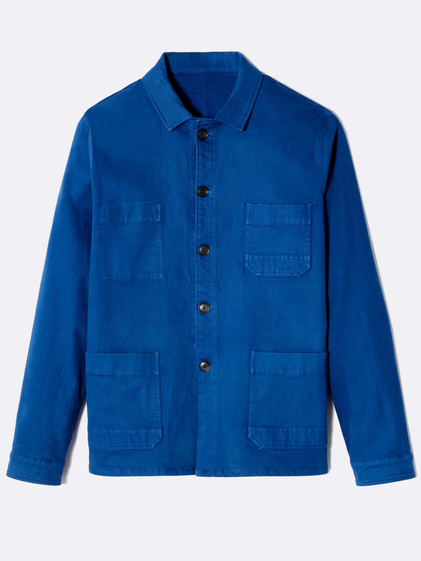 Celio Blaue leichte Herrenjacke mit Taschen Celio Muse