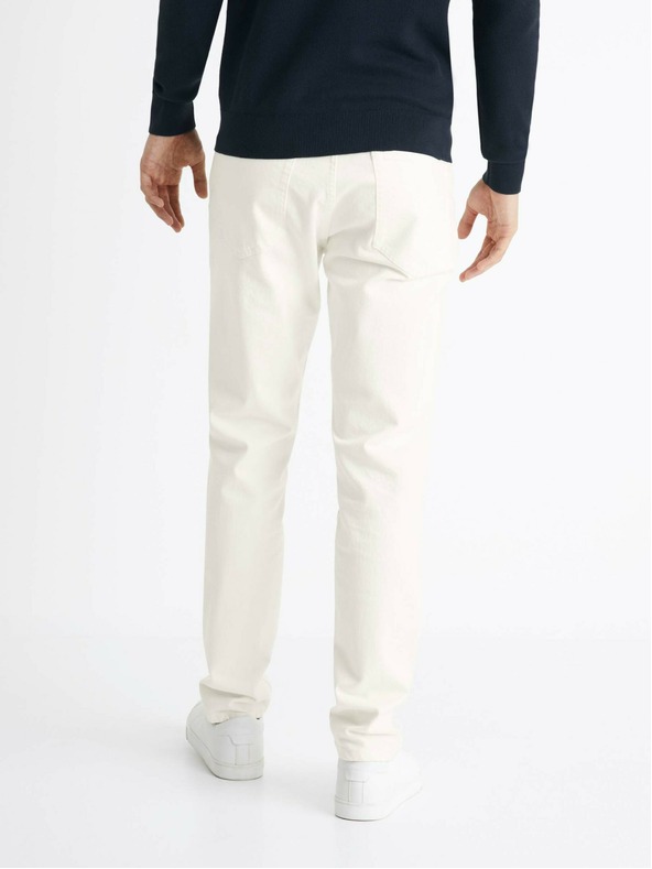 Celio Cremefarbene Herren Slim Fit Jeans Celio Coslim4