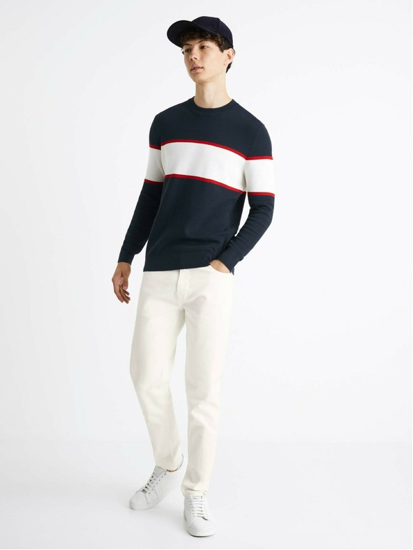 Celio Cremefarbene Herren Slim Fit Jeans Celio Coslim4