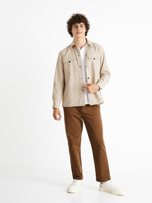 Celio Braune Herrenhosen Celio Cochicrop