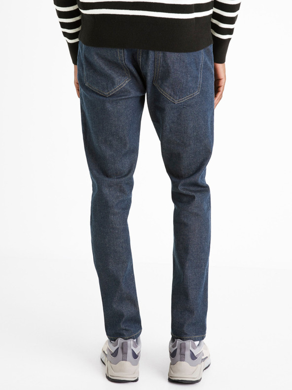 Celio Dunkelblaue Herren-Slim-Fit-Jeans Celio C25 Donew
