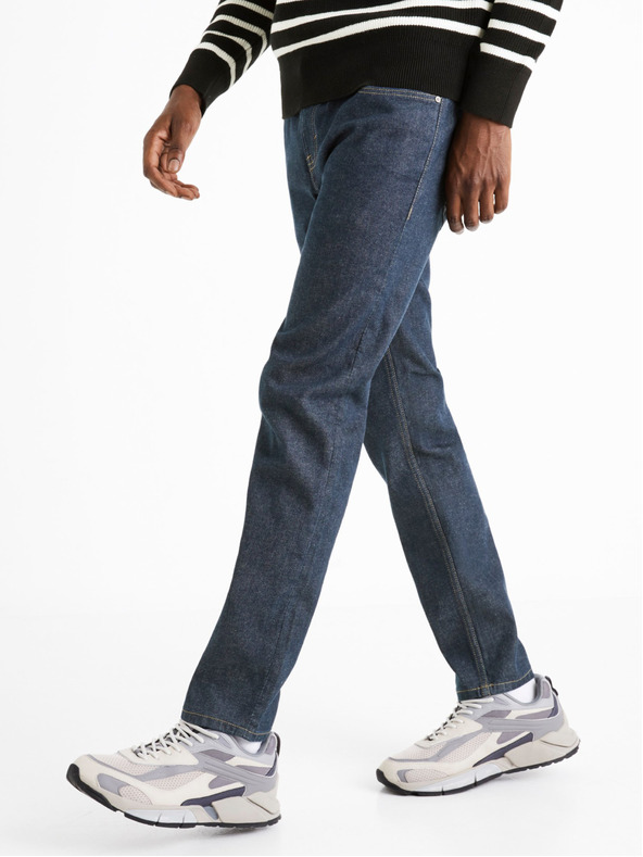 Celio Dunkelblaue Herren-Slim-Fit-Jeans Celio C25 Donew