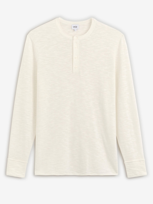 Celio Weißer Herren Pullover Celio Decanoe