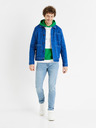 Celio Grün-weißes Herren-Celio-Demultico-Sweatshirt