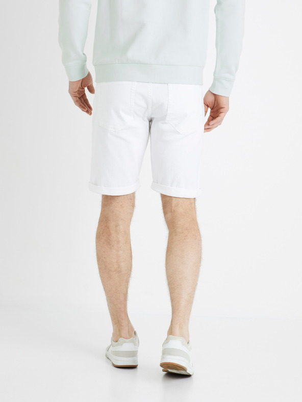 Celio Weiße Herren-Jeans-Shorts Celio Dofirstbm