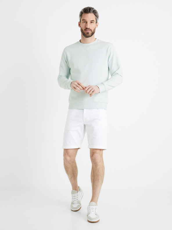 Celio Weiße Herren-Jeans-Shorts Celio Dofirstbm