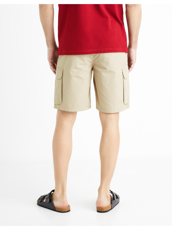 Celio Beige Herren-Shorts Celio Fostopbm