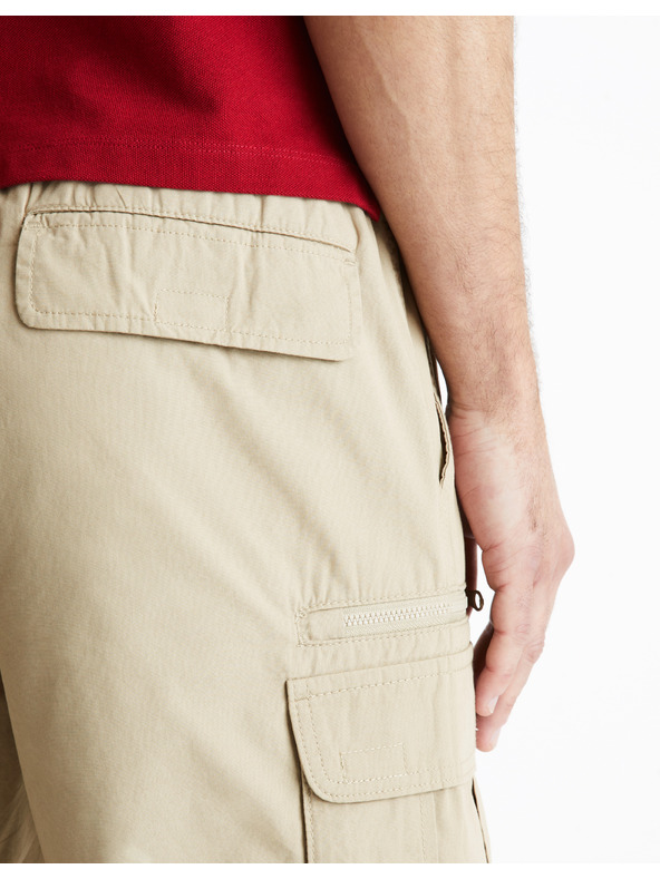 Celio Beige Herren-Shorts Celio Fostopbm