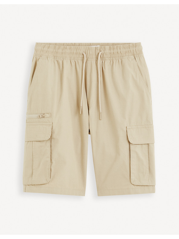 Celio Beige Herren-Shorts Celio Fostopbm