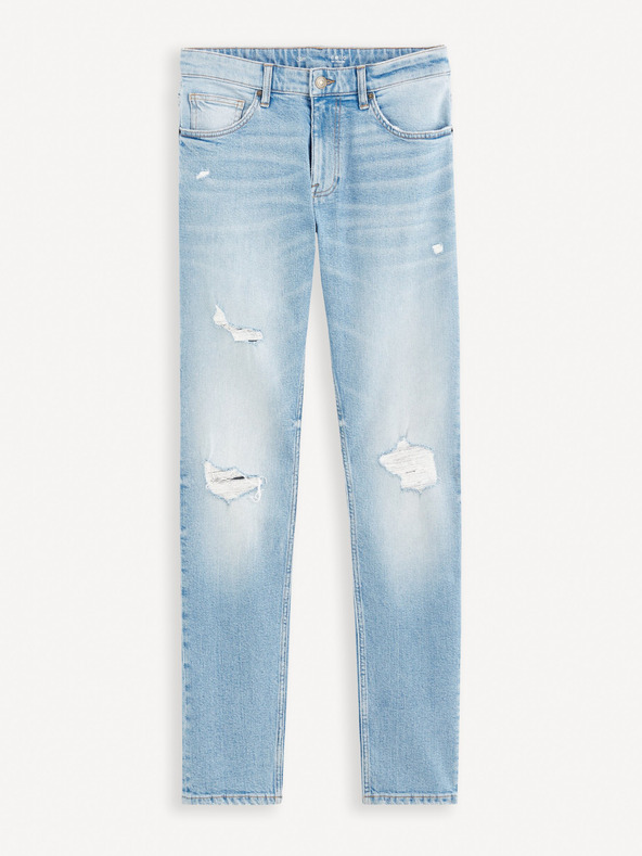 Celio Hellblaue Slim Fit Jeans für Herren Celio Fostroy