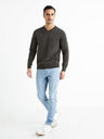 Celio Dunkelgrauer Herren-Basic-Pullover Celio Decotonv