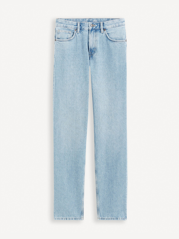 Celio Hellblaue Herrenjeans mit gerader Passform Celio Foloose