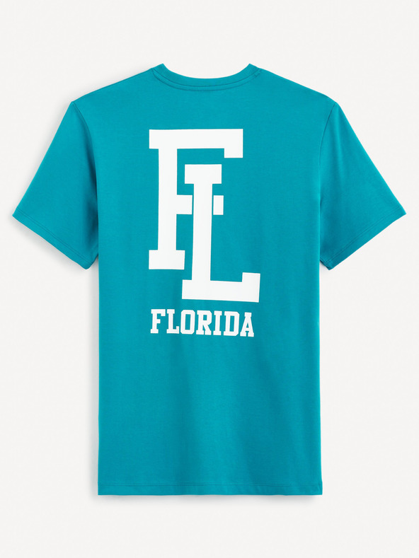 Celio Blaues Herren-T-Shirt Celio Gexflov