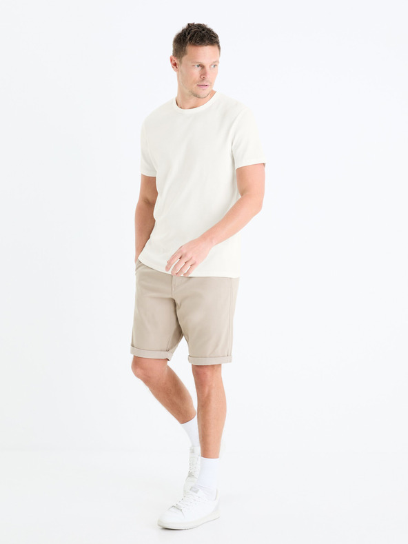 Celio Beige Herren Chino Shorts Celio Bochinobm