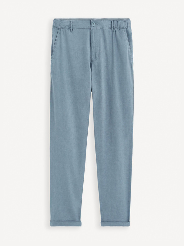 Celio Blaue Herrenhose mit Leinen Celio Dolinco