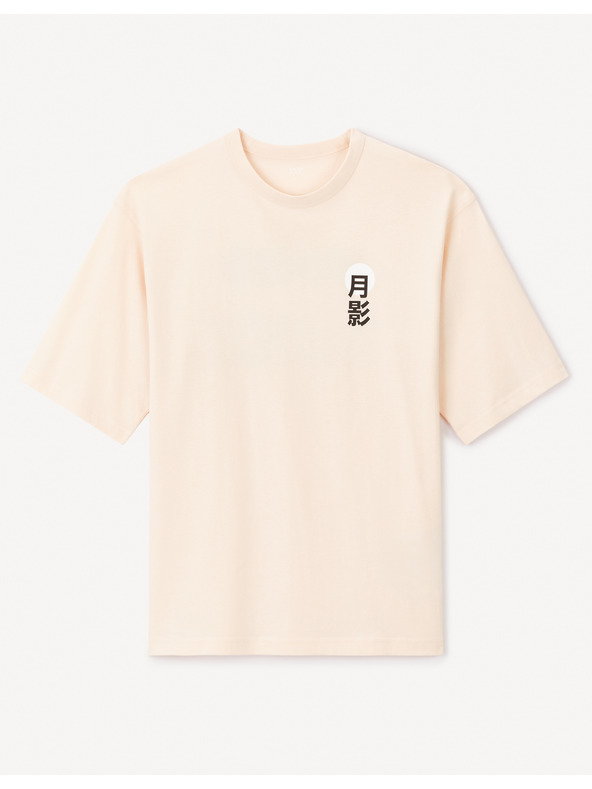 Celio Orangefarbenes Herren-T-Shirt Celio Jepan