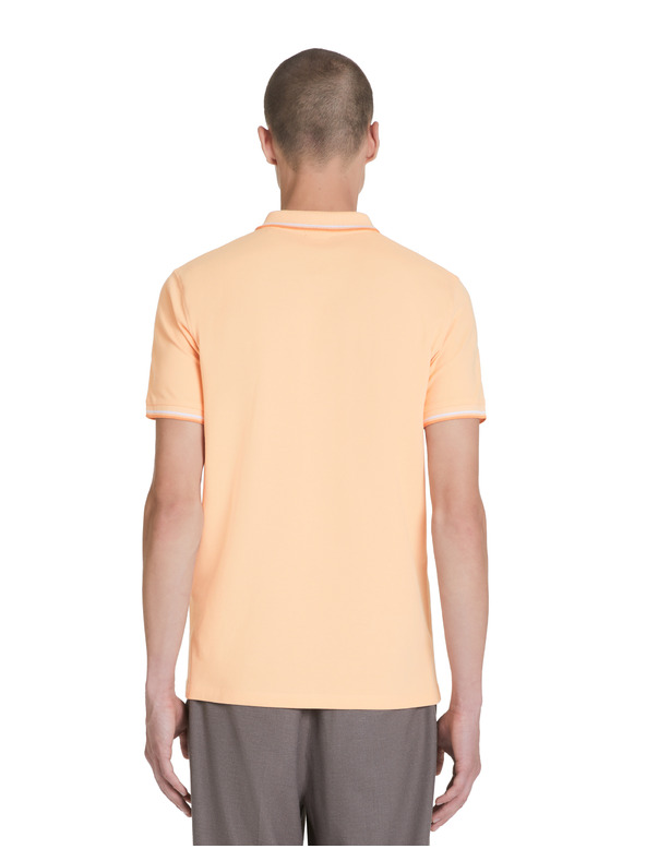 Celio Orangefarbenes Herren-Poloshirt Celio Decolrayeb