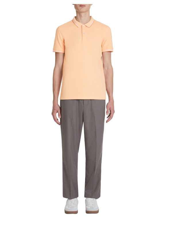 Celio Orangefarbenes Herren-Poloshirt Celio Decolrayeb