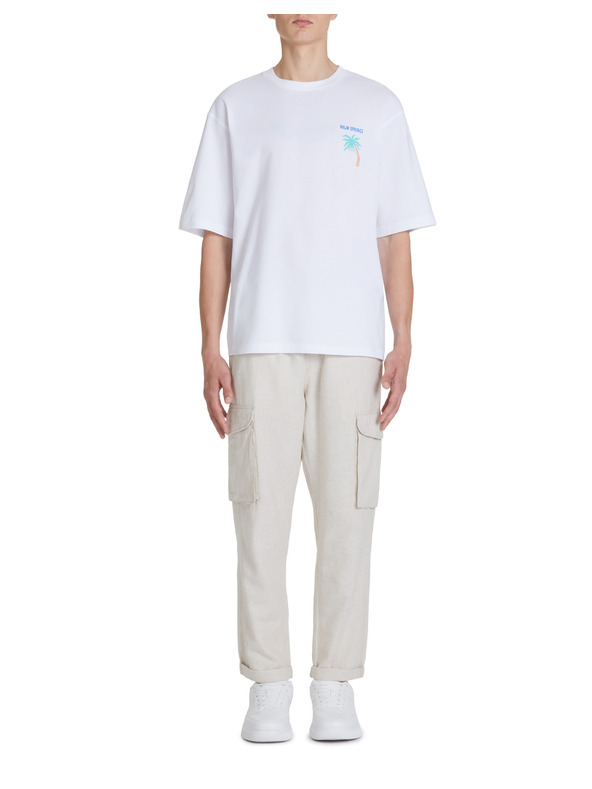 Celio Weißes Herren-T-Shirt in Übergröße Celio Jecalif