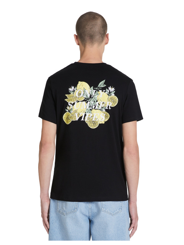 Celio Schwarzes Herren-T-Shirt Celio Jelime