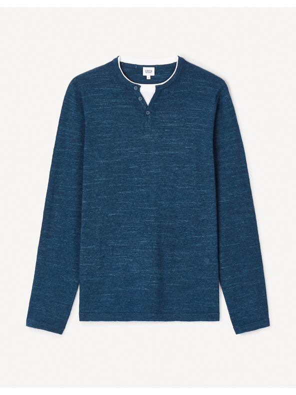 Celio Gelano Henley-Pullover