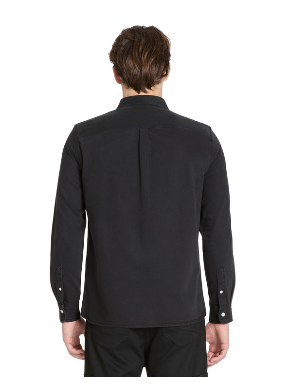 Celio Schwarzes Herren-Baumwollhemd Celio Janime