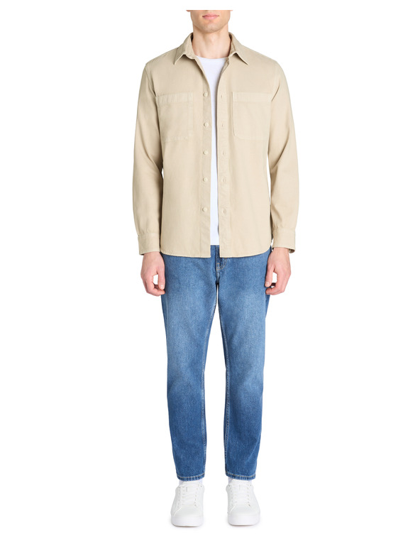 Celio Beige Herrenhemd Celio Lanime