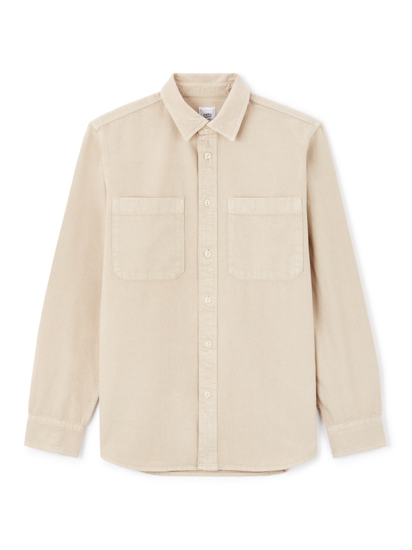 Celio Beige Herrenhemd Celio Lanime