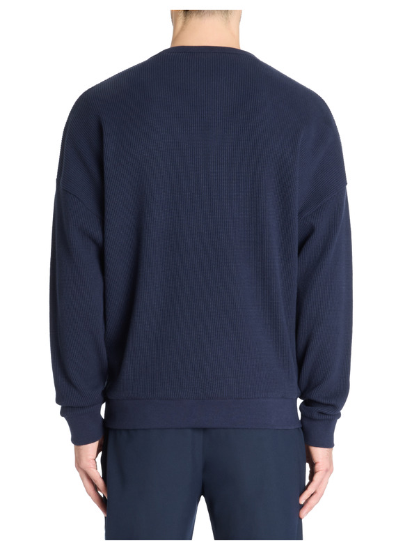 Celio Dunkelblauer Herrenpullover Celio Lecrewwaff