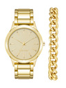Nine West	 Damen Geschenkset Uhr und Armband Nine West NW/2770GPST