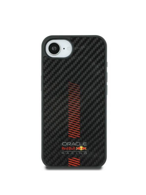 Oracle Red Bull Racing Red Bull Carbon Powerbar MagSafe Rückseite Hülle für iPhone 16e Schwarz