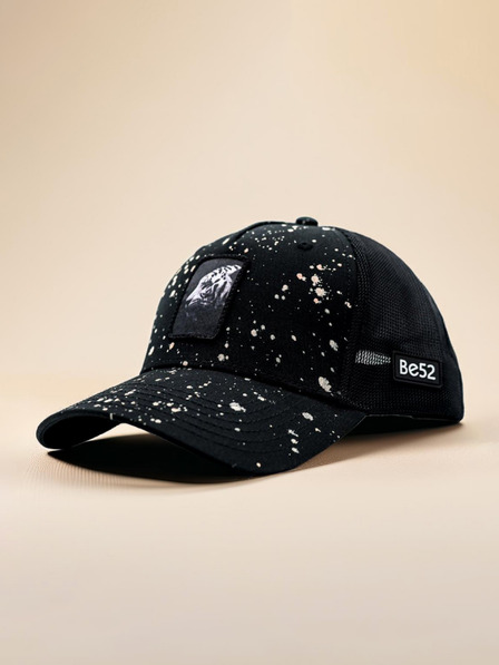 Be52 Be52 Tiger Splash Basecap Premium Schwarz/Sand