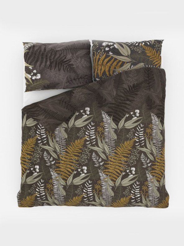 Kvalitex Satin French Extended Bedding LUXURY COLLECTION 1+2, 240x220, 70x90cm FERN