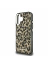 Karl Lagerfeld Karl Lagerfeld IML Leopard MagSafe Rückseite Hülle für iPhone 16 Braun
