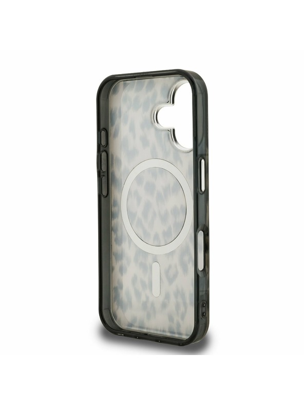 Karl Lagerfeld Karl Lagerfeld IML Leopard MagSafe Rückseite Hülle für iPhone 16 Braun