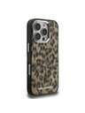 Karl Lagerfeld Karl Lagerfeld IML Leopard MagSafe Rückseite Hülle für iPhone 16 Pro Braun