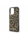 Karl Lagerfeld Karl Lagerfeld IML Leopard MagSafe Rückseite Hülle für iPhone 16 Pro Braun